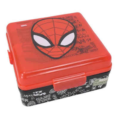 Stor Lunchbox Lunchbox Spiderman Quadratisch mit 3 Fächern Brotdose
