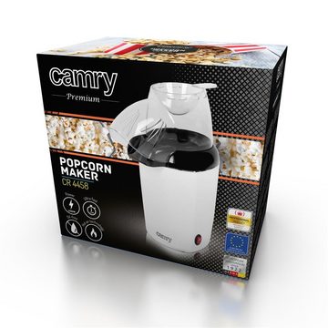 Camry Popcornmaschine CR 4458 Popcorn-Maschine, mit Heißluft, ohne Öl oder Fett, weiß