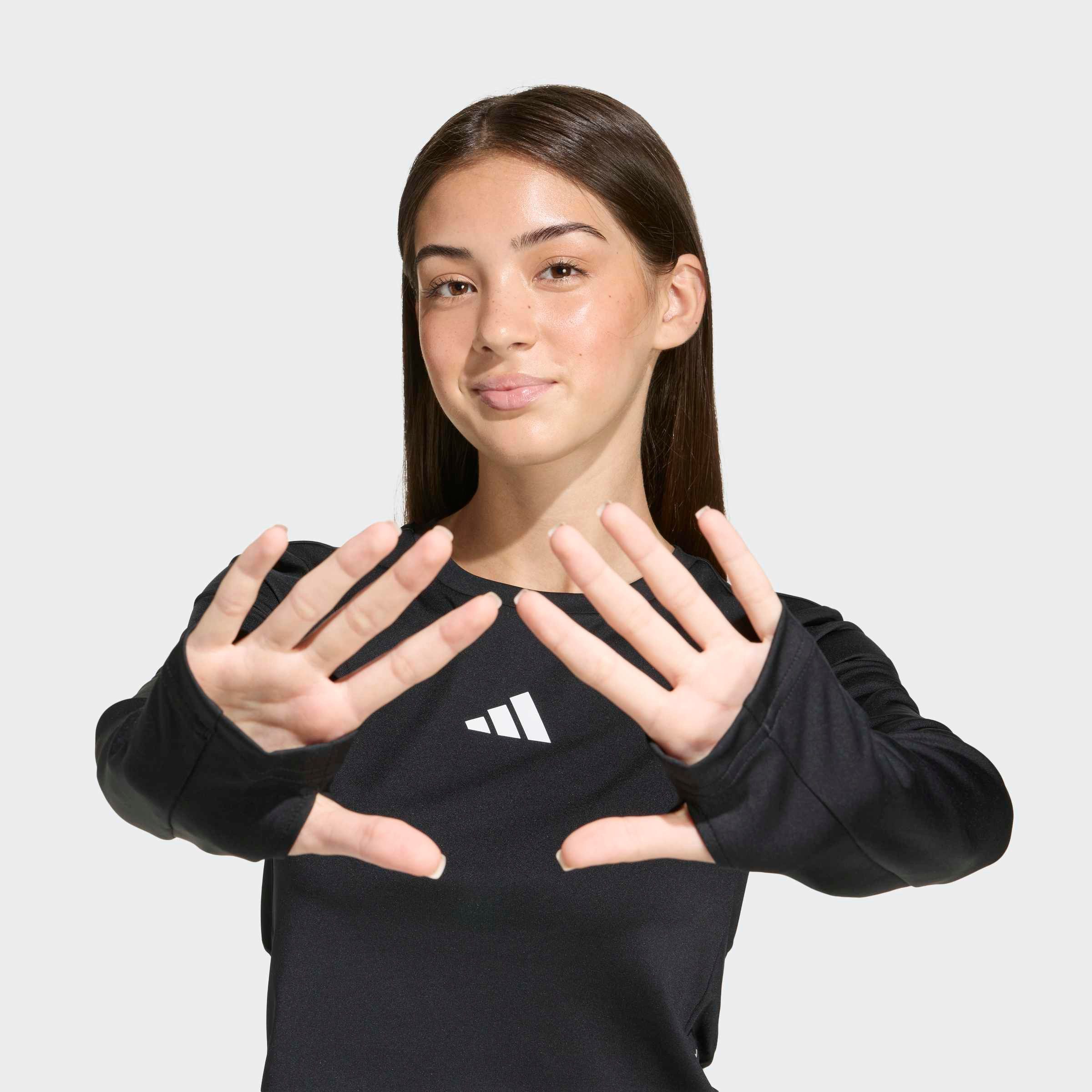 adidas Sportswear Funktionsshirt JG TF CROP LS