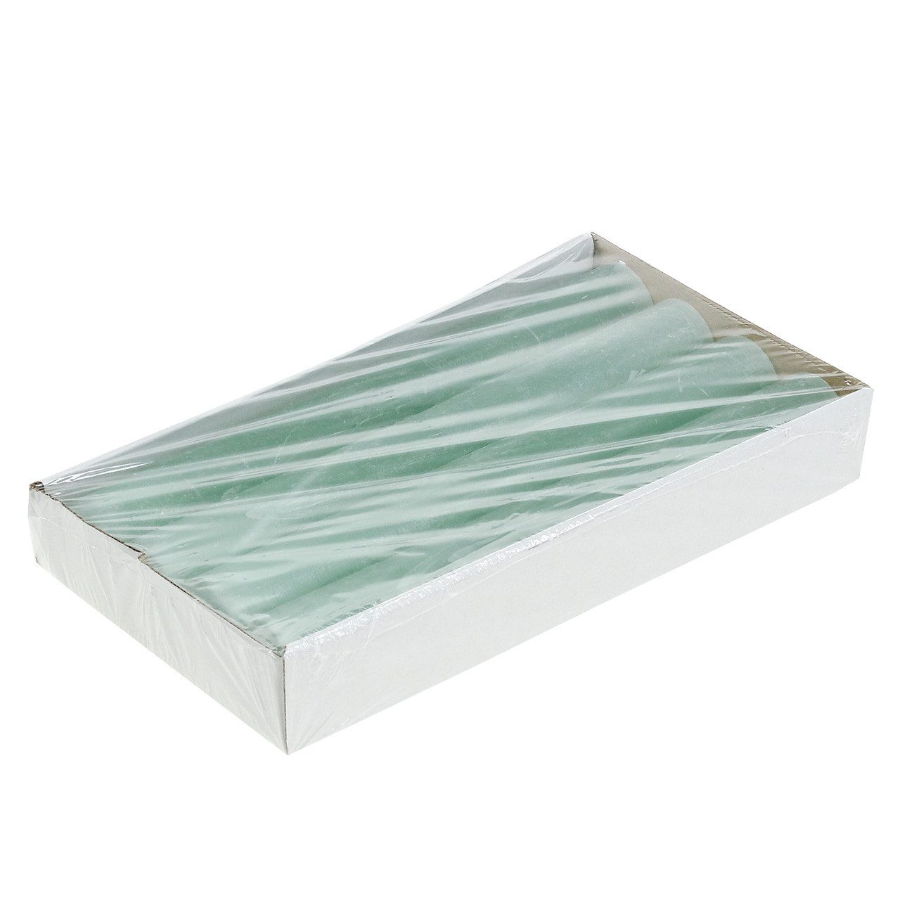 Florists Products Spitzkerze Stabkerzen durchgefärbt Hellgrün 34mm x 300mm 4er Set Premium, 4 Stück