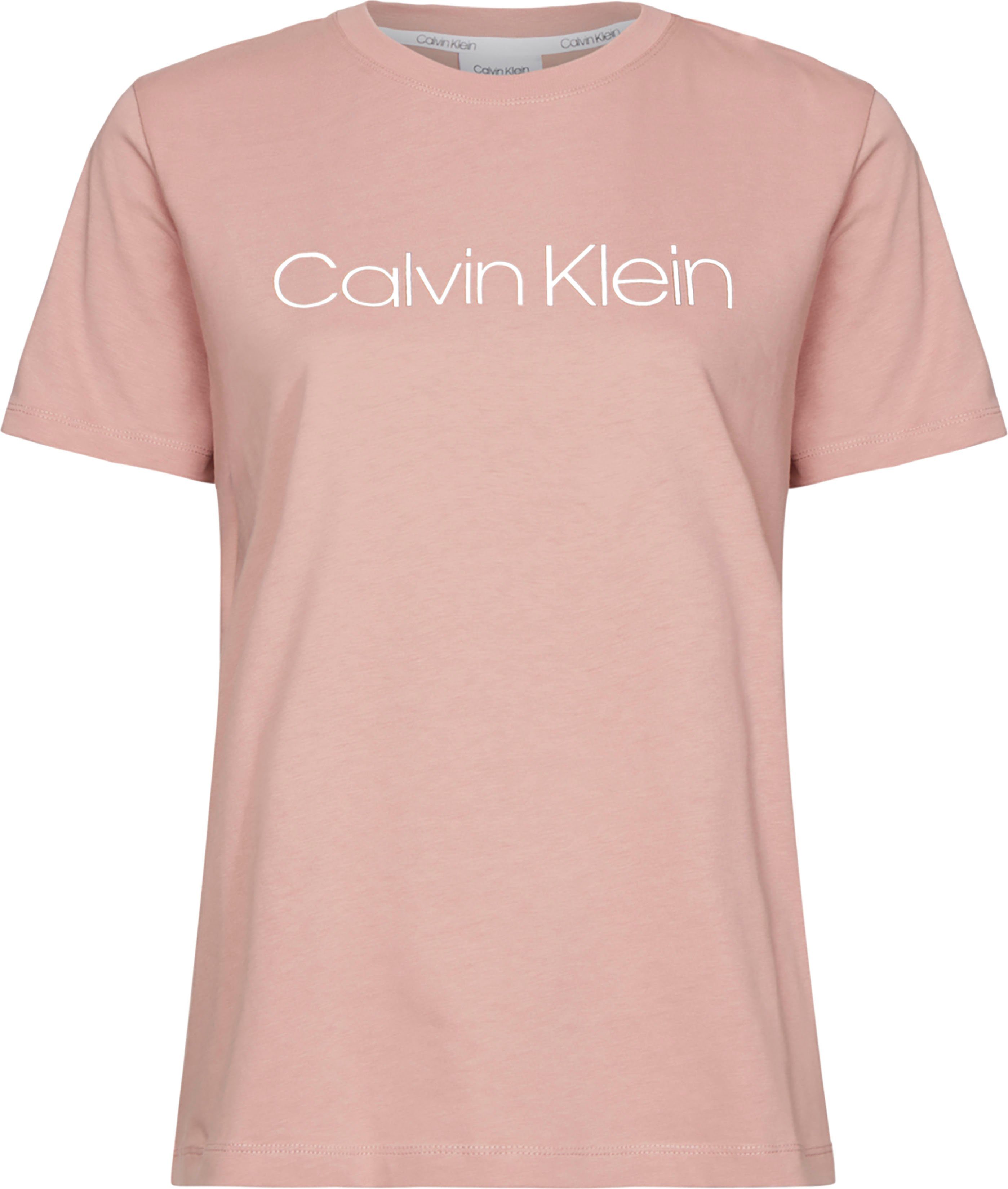 Calvin Klein Rundhalsshirt CORE LOGO T-SHIRT mit Calvin Klein Logo-Schriftzug Muted Pink (rosa)