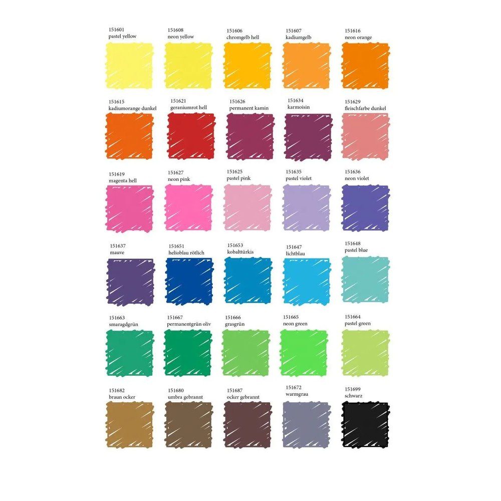 Faber-Castell Fineliner Grip Finepen 30er Etui, (30-tlg), inkl. Pastel- und Neon-Farben, Linkshänder und Rechtshänder geeignet