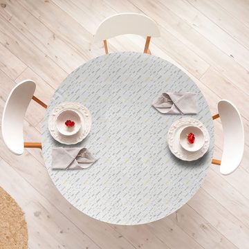 Abakuhaus Tischdecke Rundum-elastische Stofftischdecke, Pastell Neutral Geometrische Streifen
