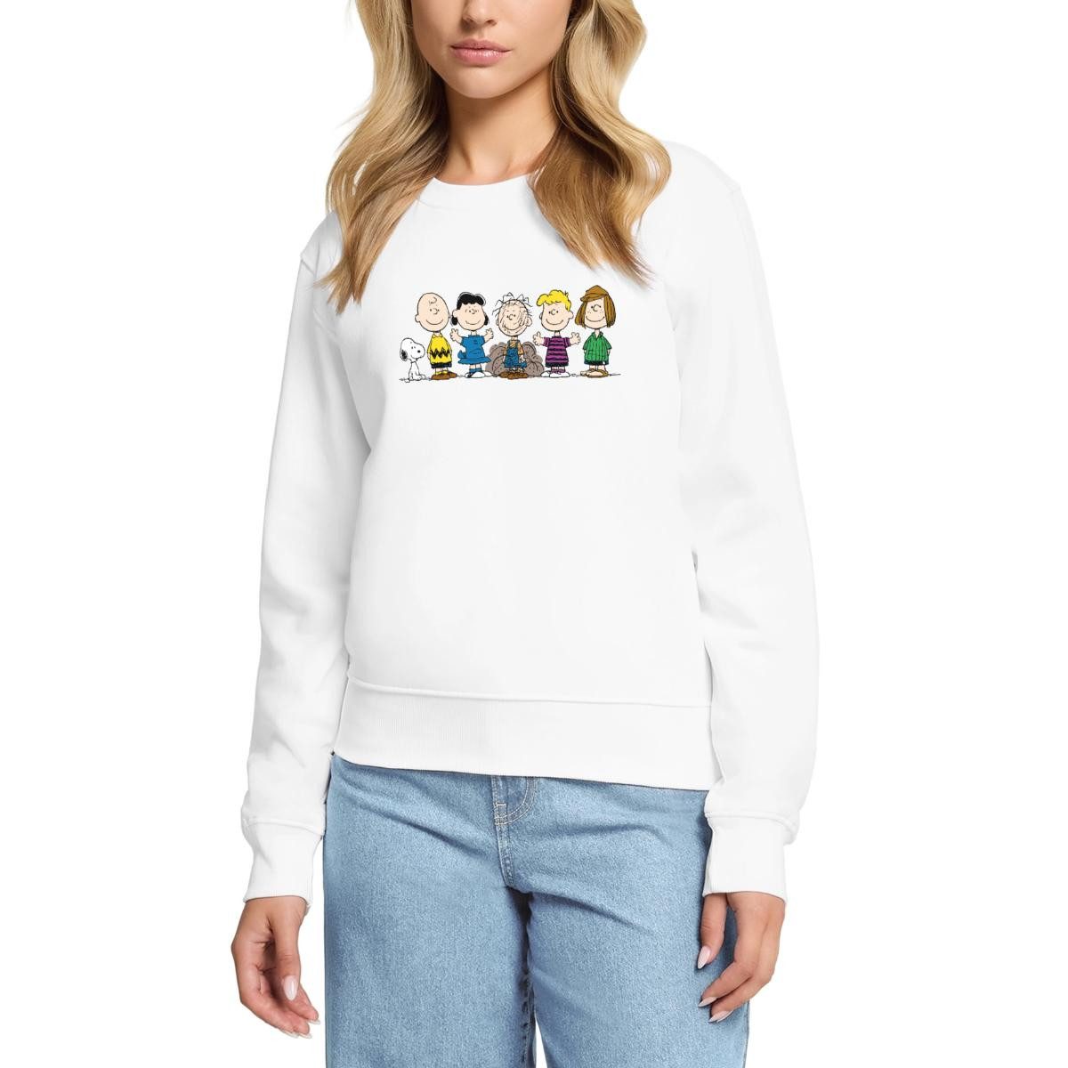 Spreadshirt Sweatshirt Peanuts Snoopy Und Seine Freunde Damen Premium Pullover (1-tlg)