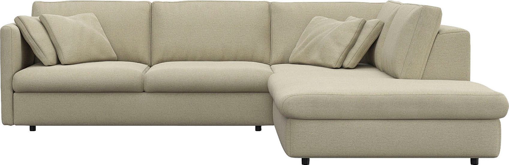 FLEXLUX Ecksofa »Lovane, elegant und zeitlos, bequem, L-Form«, Weich & ansc günstig online kaufen