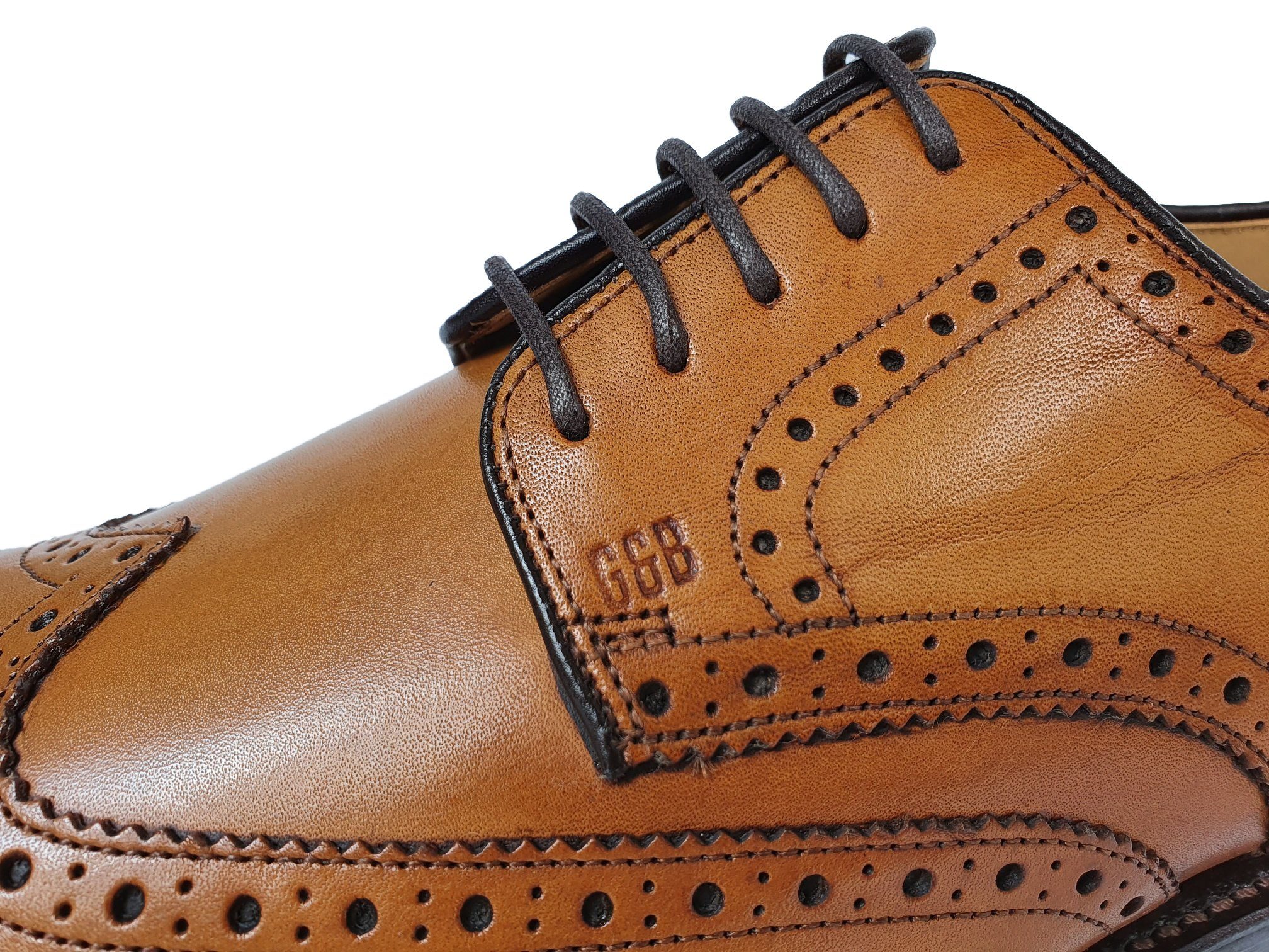 GORDON & BROS G&B-2318-LEVET Budapester Kalbsleder, Goodyear Welted Rahmengenäht, Ledersohle