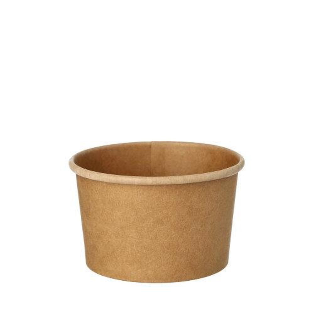 PAPSTAR Одноразовая чашка 25 Suppenbecher, Pappe rund 230 ml Ø 9,8 cm · 6 cm braun
