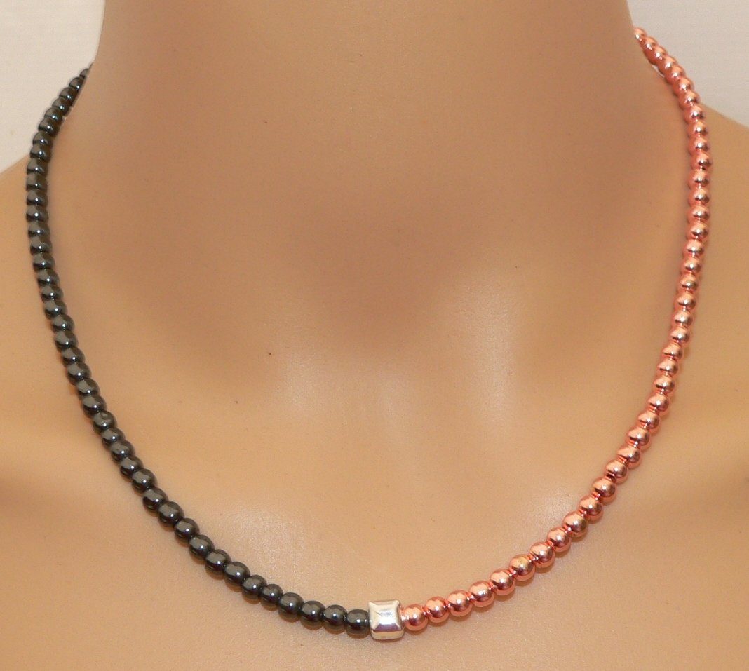 traumschmuck Perlenkette 225a Halskette Collier Hämatit günstig online kaufen