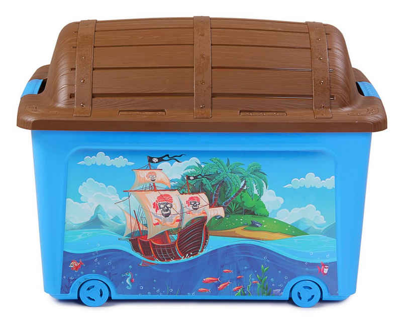 ONDIS24 Spielzeugtruhe »Spielzeugbox Rollbox«, 34L