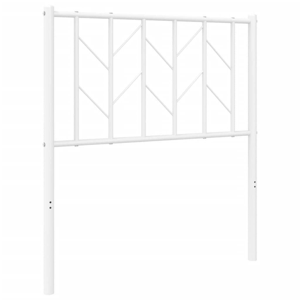 vidaXL Bett Ersatz-Kopfteil Metall Weiß 75 cm (1-tlg)