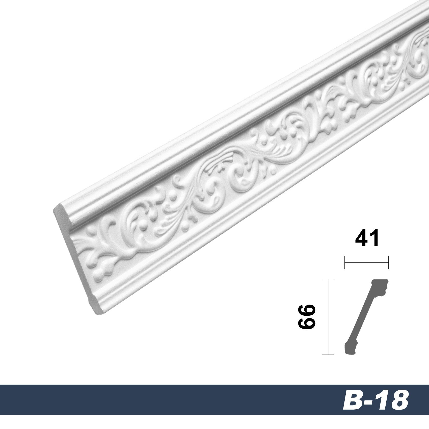 marbet design Stuckleiste B-18, 50 Meter, günstig online kaufen