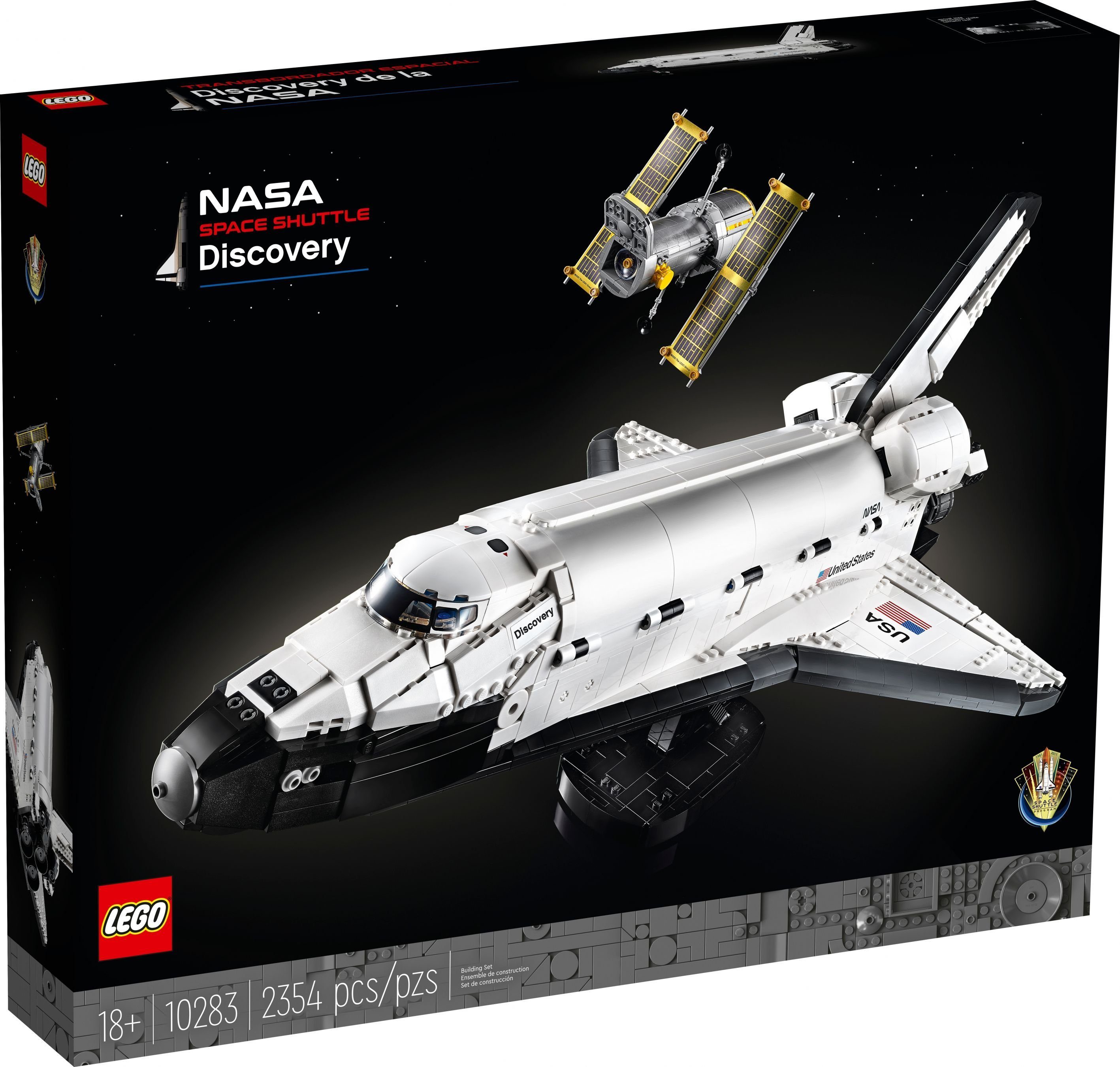 LEGO® Konstruktionsspielsteine LEGO® Creator Expert - NASA-Spaceshuttle „Discovery“, (Set, 2354 St)