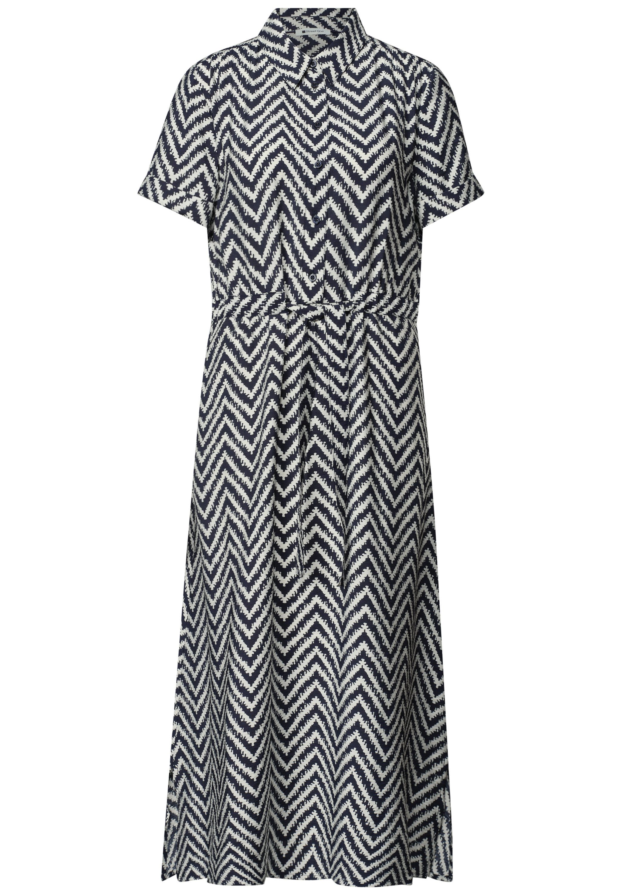 STREET ONE Midikleid Sommerkleid mit Zick-Zack-Muster – Bild 5 von 5