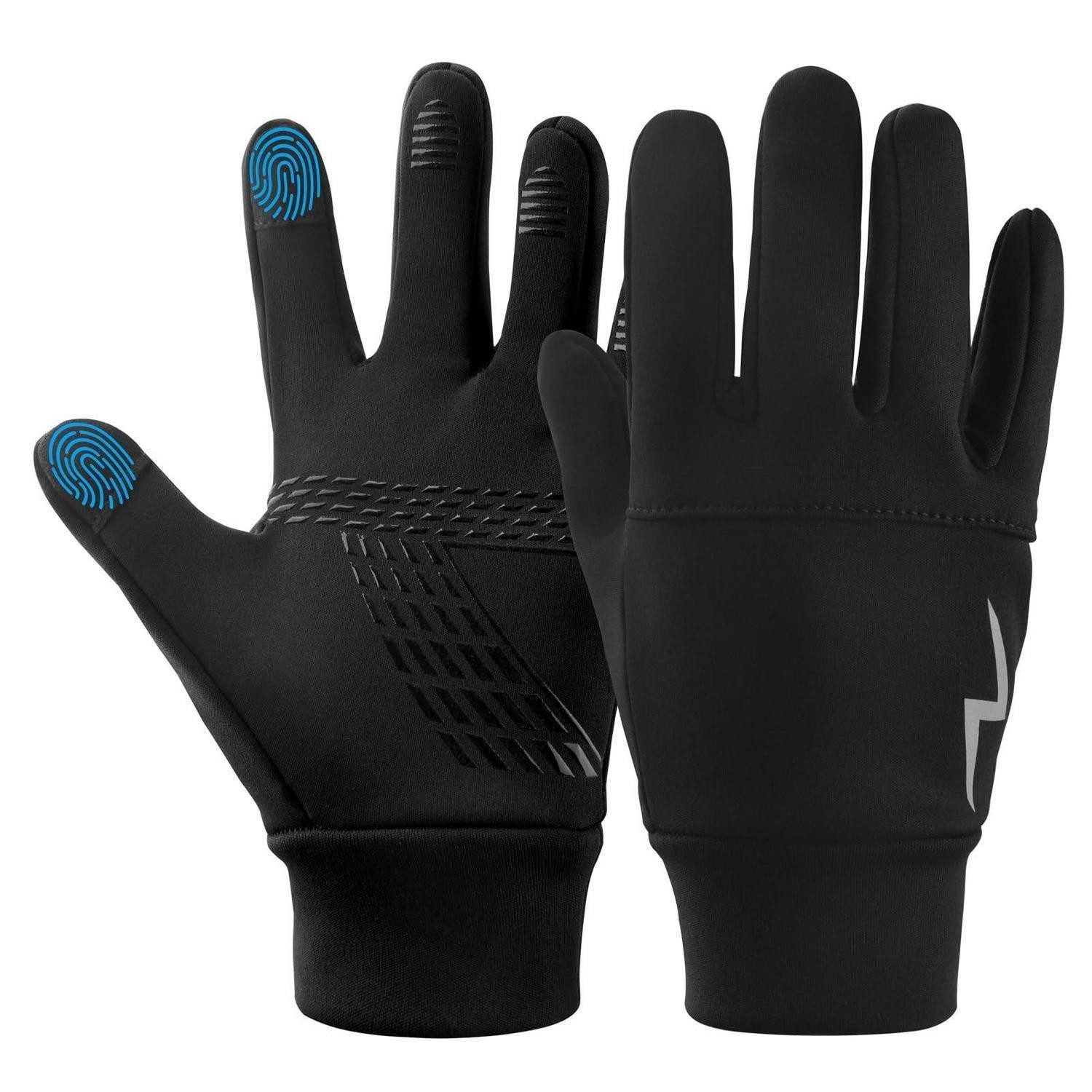 LuxusKollektion Fahrradhandschuhe Kinder Fahrradhandschuhe Touchscreen Schwarz L (1-St)
