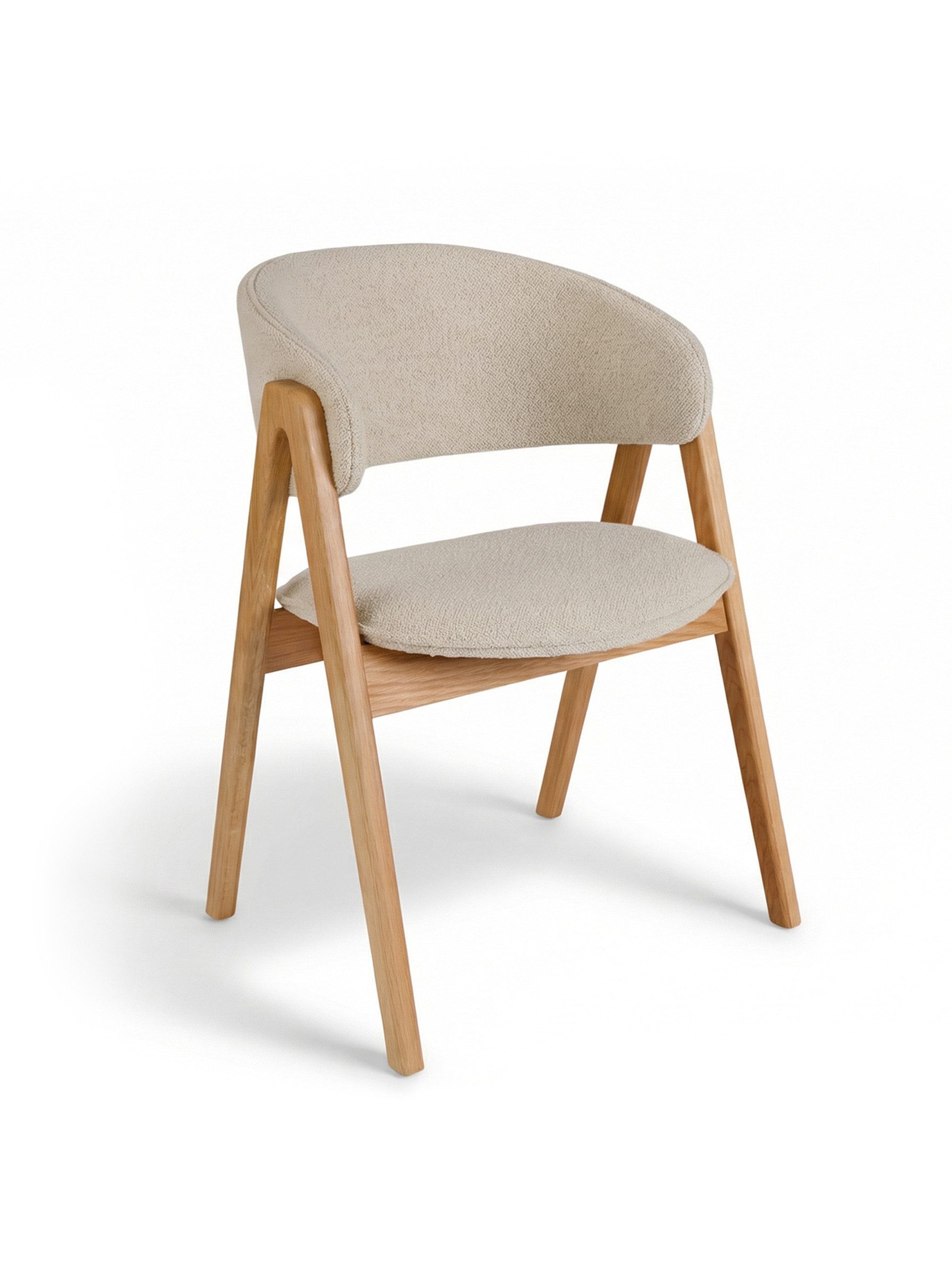 faee Polsterstuhl Lykke, aus hochwertigem Stoffbezug, FSC zetifiziertes Massivholz in A-Form