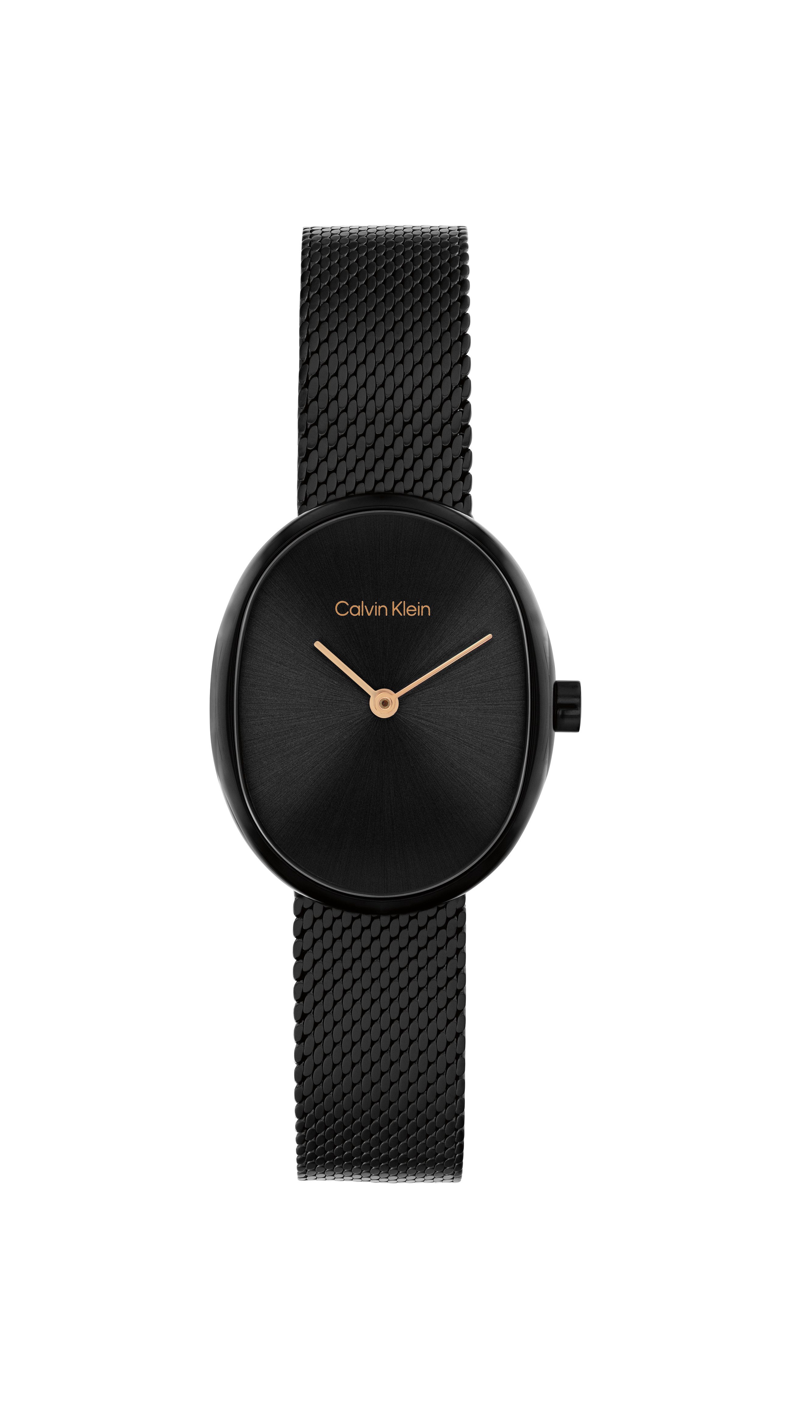 Calvin Klein Quarzuhr Euphoria 25100176, Armbanduhr, Damenuhr, Edelstahlarmband, analog