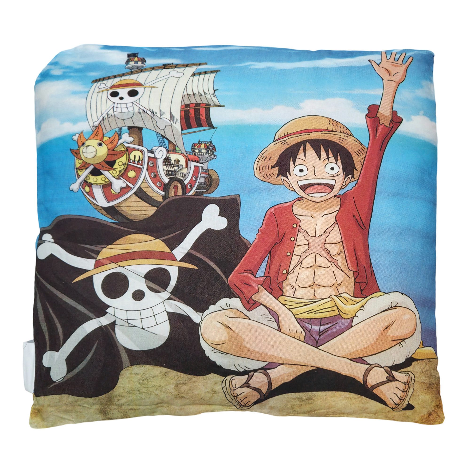 One Piece Dekokissen Anime One Piece Ruffy Kissen Dekokissen Cushion 40x40 cm, Baumwolle