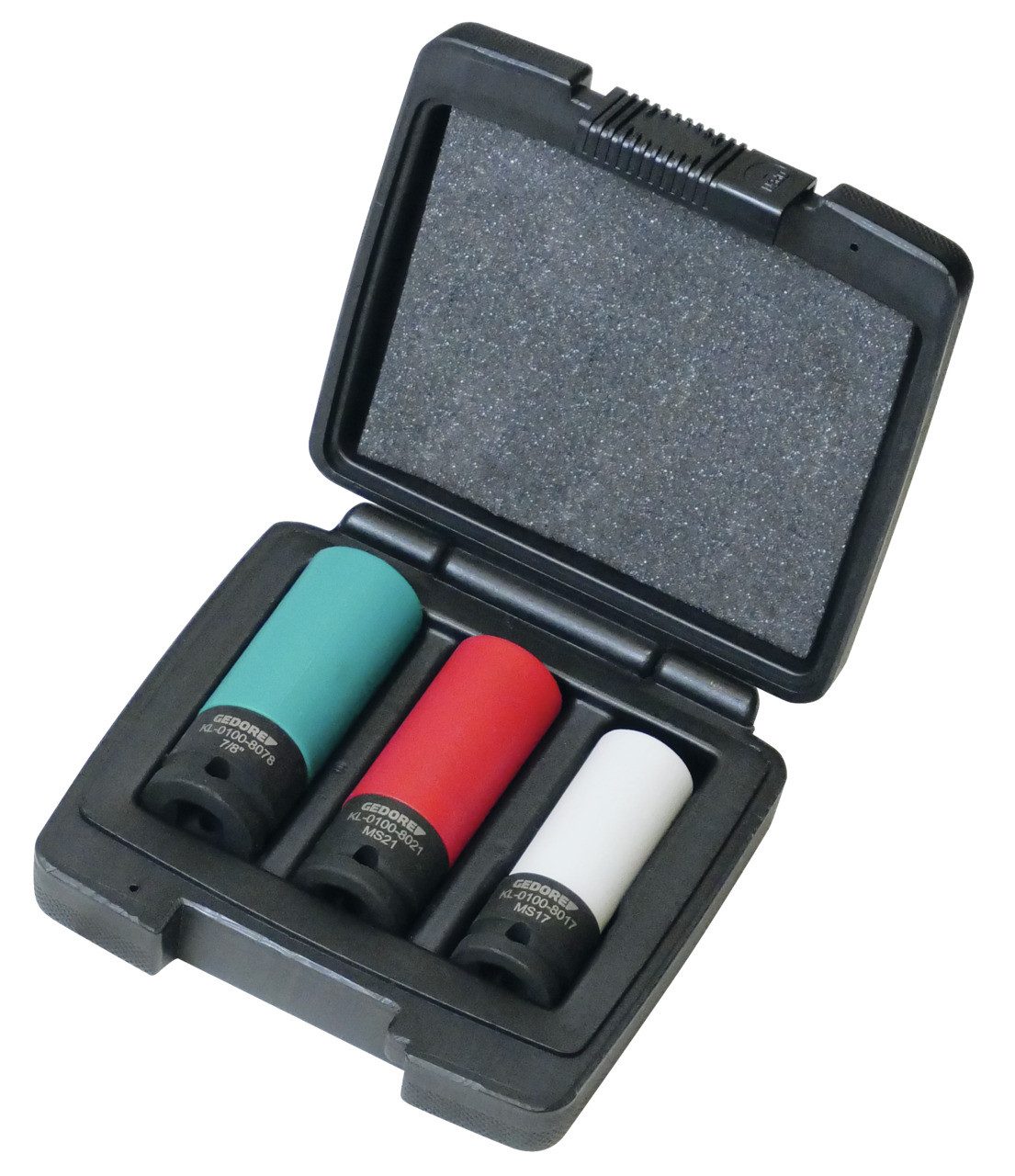 Gedore Steckschlüssel Automotive KL-0100-80 K Spezial Kraftschrauber-Satz 1/2", 3-teilig