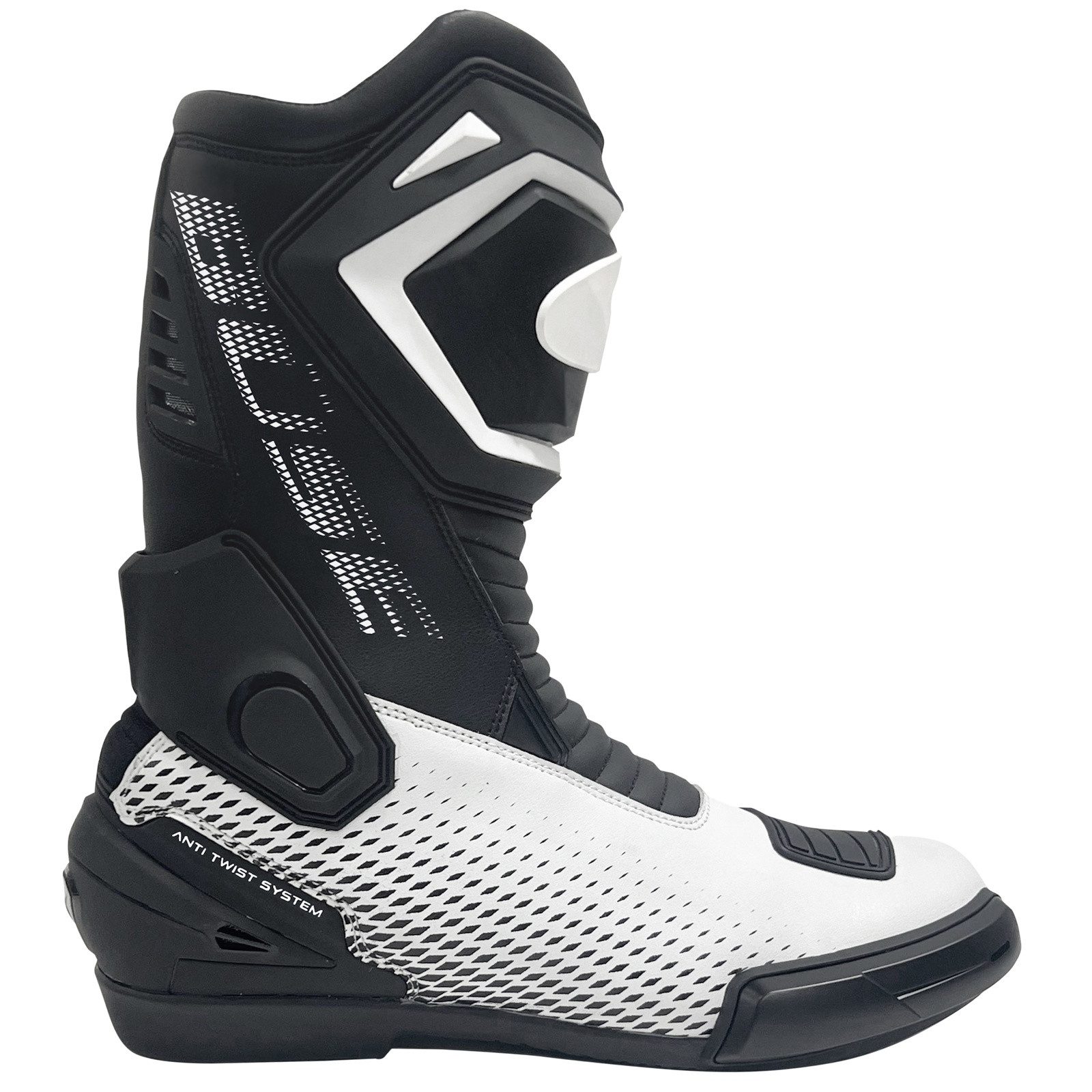 Büse Büse Sport Star Motorradstiefel Schwarz / Weiss 45 Motorradstiefel (Packung, Antistatische und Öl- und Benzinfeste Sohle) motorradstiefel für herren