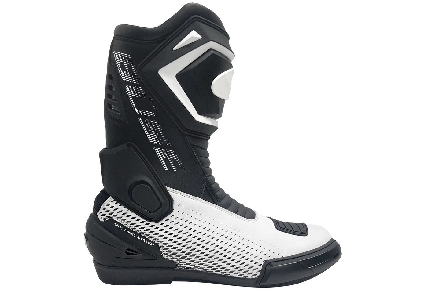 Büse Büse Sport Star Motorradstiefel Schwarz / Weiss 44 Motorradstiefel (Packung, Antistatische und Öl- und Benzinfeste Sohle) motorradstiefel für herren