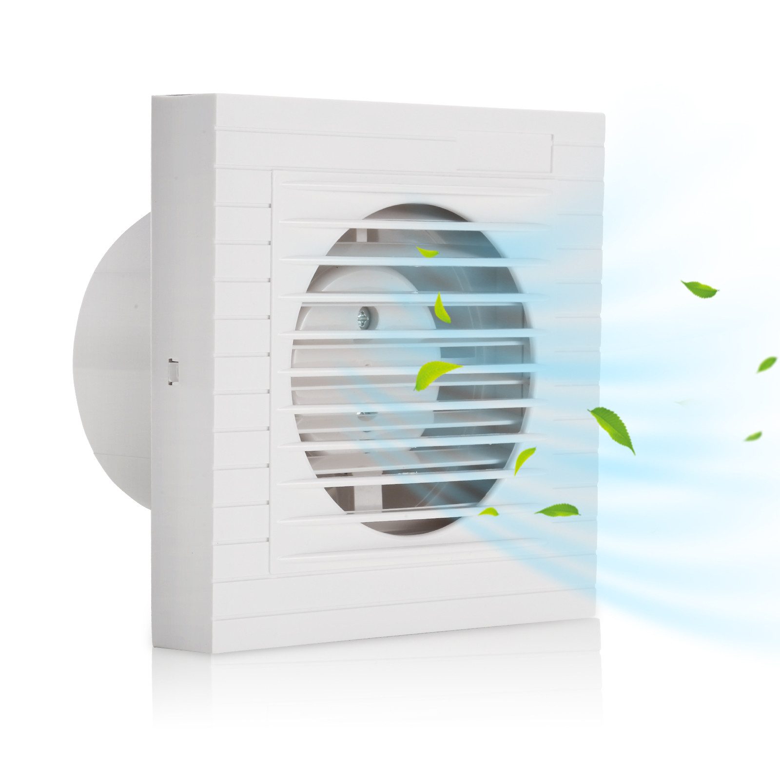 Clanmacy Wandventilator Badlüfter 100/150mm Ventilator Wandlüfter Mit Rückf günstig online kaufen
