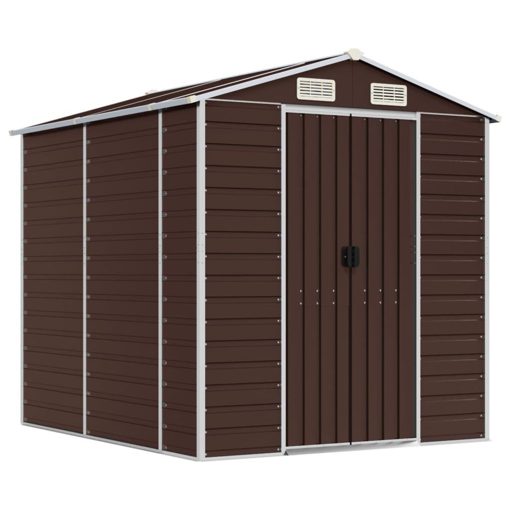 vidaXL Gartenhaus Gartenhaus Braun 191 x 215 x 198 cm Verzinkter Stahl