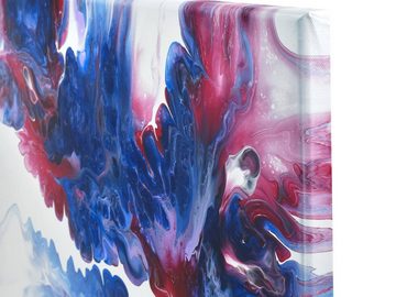 Raumzutaten Leinwandbild Acryl Pouring Bild 60x40cm "Red Infusion" Unikat, abstrakt, Wanddeko, Wandbild