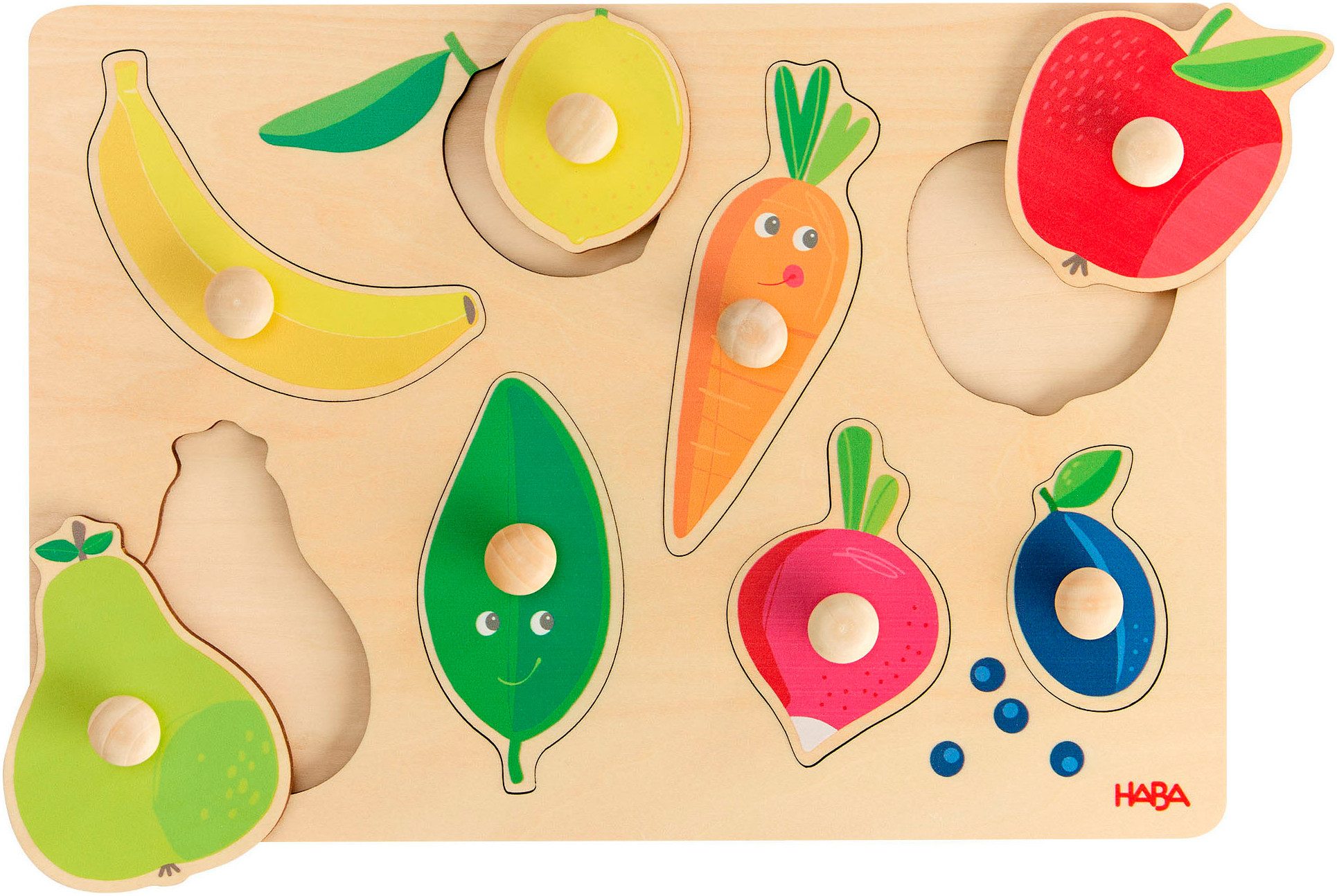 Haba Steckpuzzle Obst & FarbenFarben, Puzzleteile günstig online kaufen