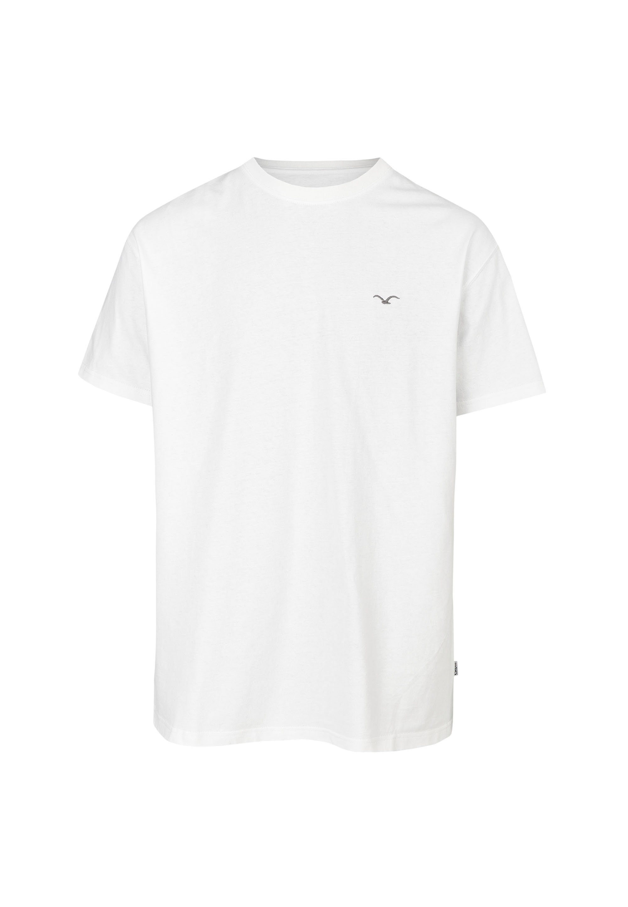 Boxy Design schlichtem Ligull T-Shirt Cleptomanicx in weiß 2