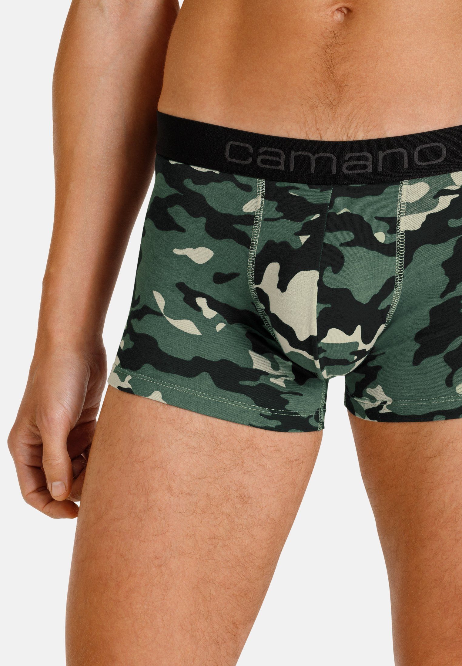 Camano Boxershorts Comfort mit (BCI) 6er-Pack (6-St) mehrfarbig praktischen Baumwolle nachhaltigerer im