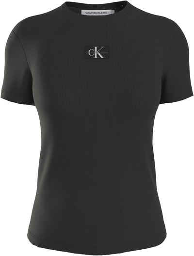 Calvin Klein Jeans Plus T-Shirt PLUS WOVEN LABEL RIB REGULAR TEE