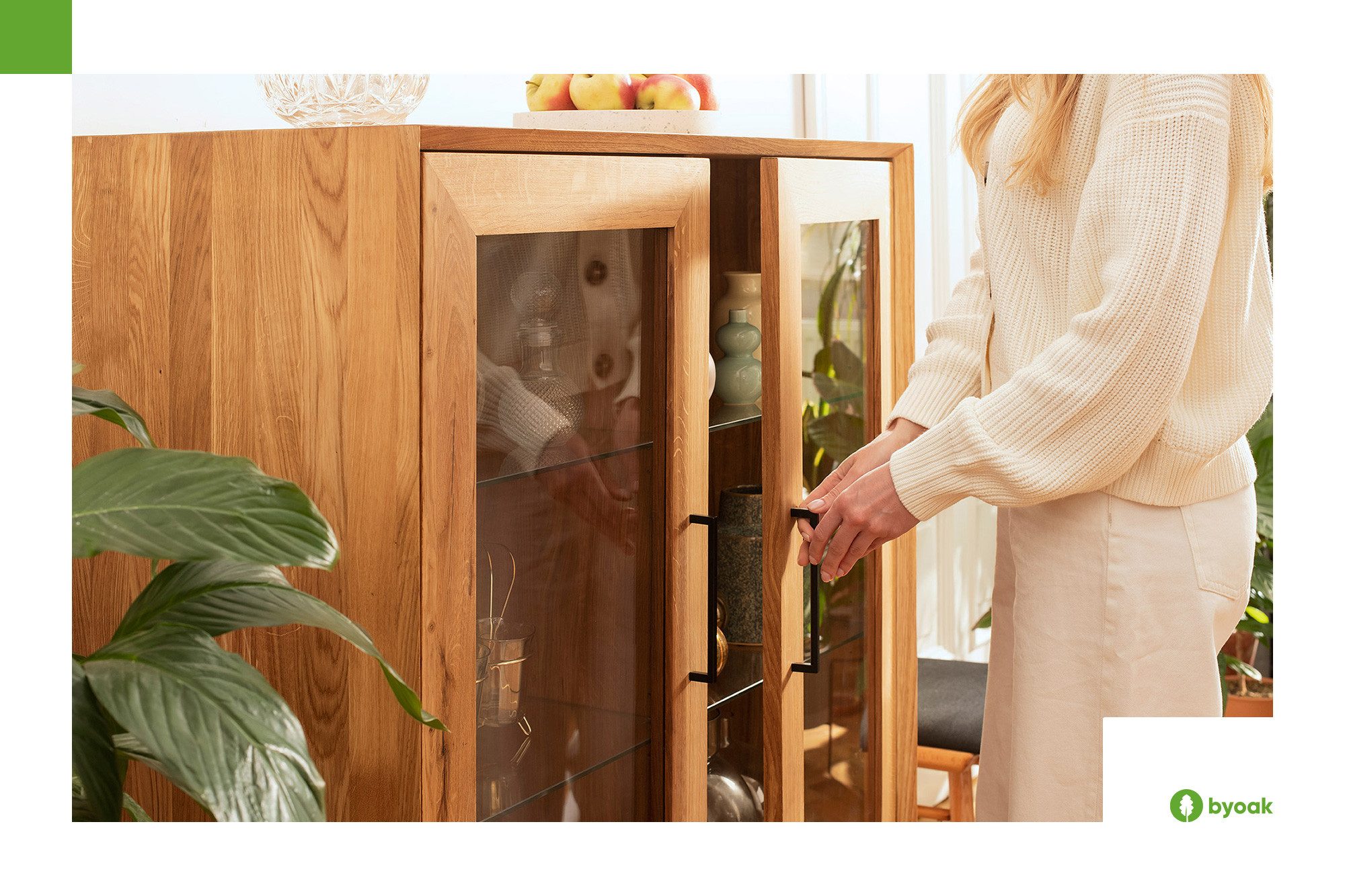 byoak Anrichte ABIES aus Massivholz, Naturgeölt