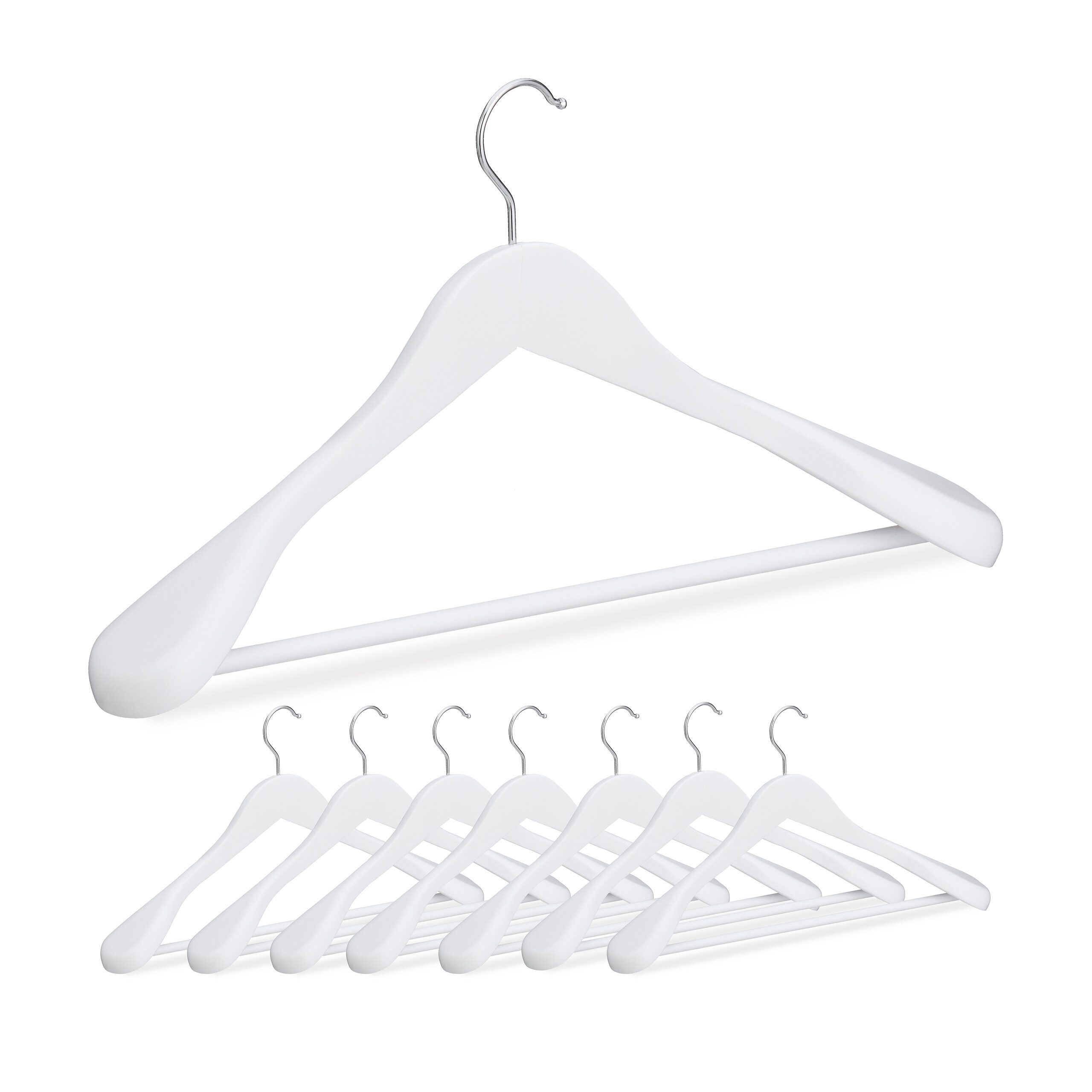 relaxdays Kleiderbügel Anzug Kleiderbügel im 8er günstig online kaufen