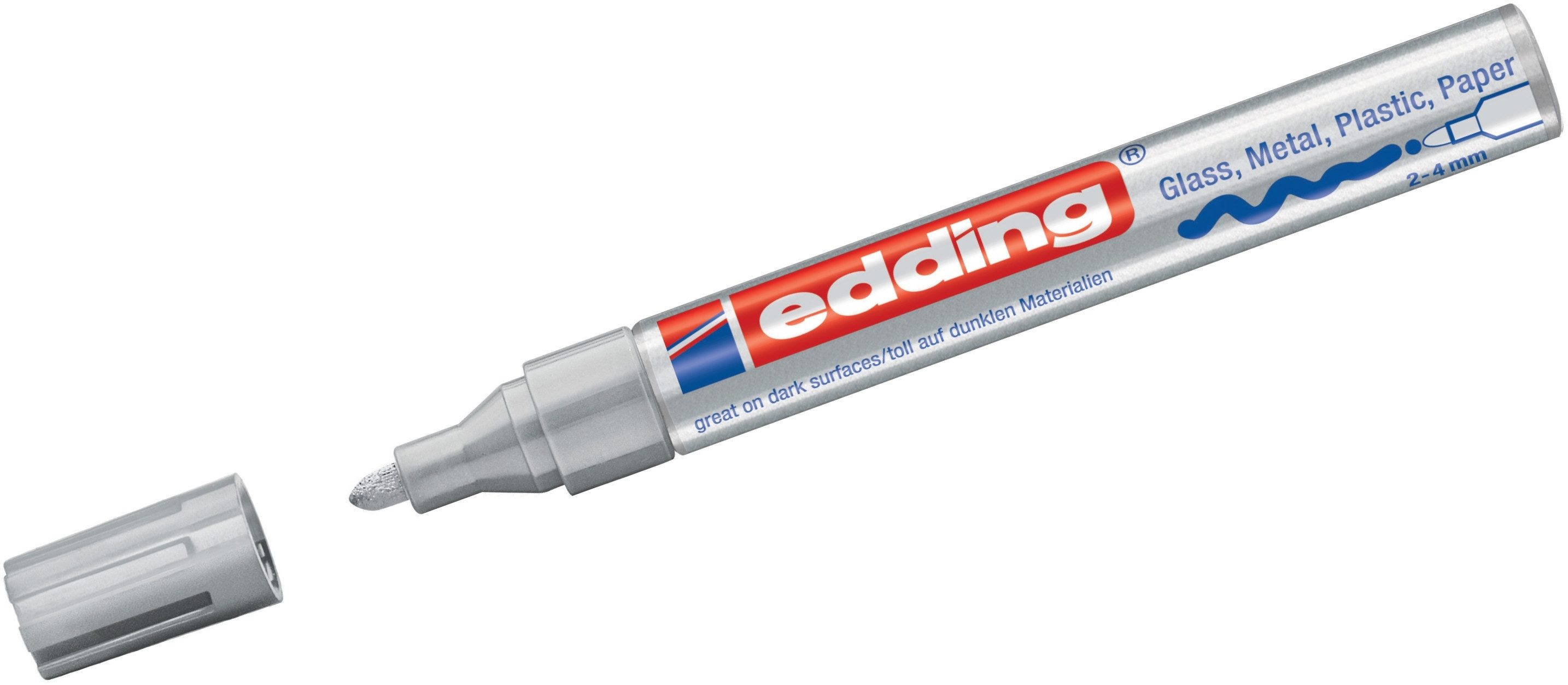 edding Permanentmarker Glanzlack-Marker edding 750 silber