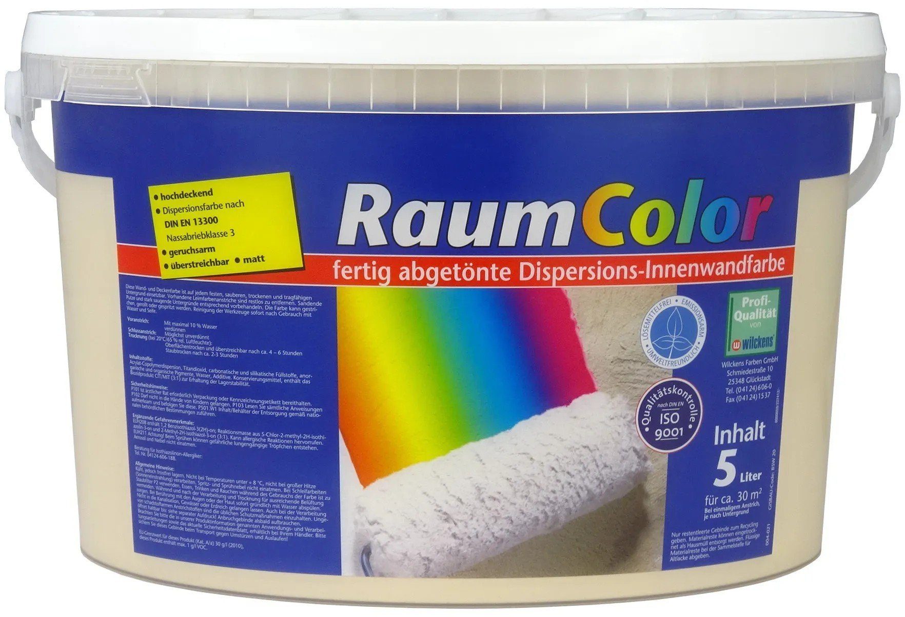 Wilckens Farben Wand- und Deckenfarbe RaumColor Latte Macchiato matt