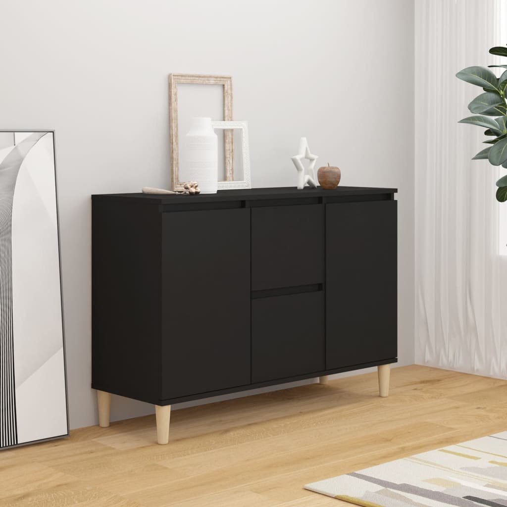 vidaXL Sideboard Sideboard Schwarz 103,5x35x70 cm Holzwerkstoff (1 St)