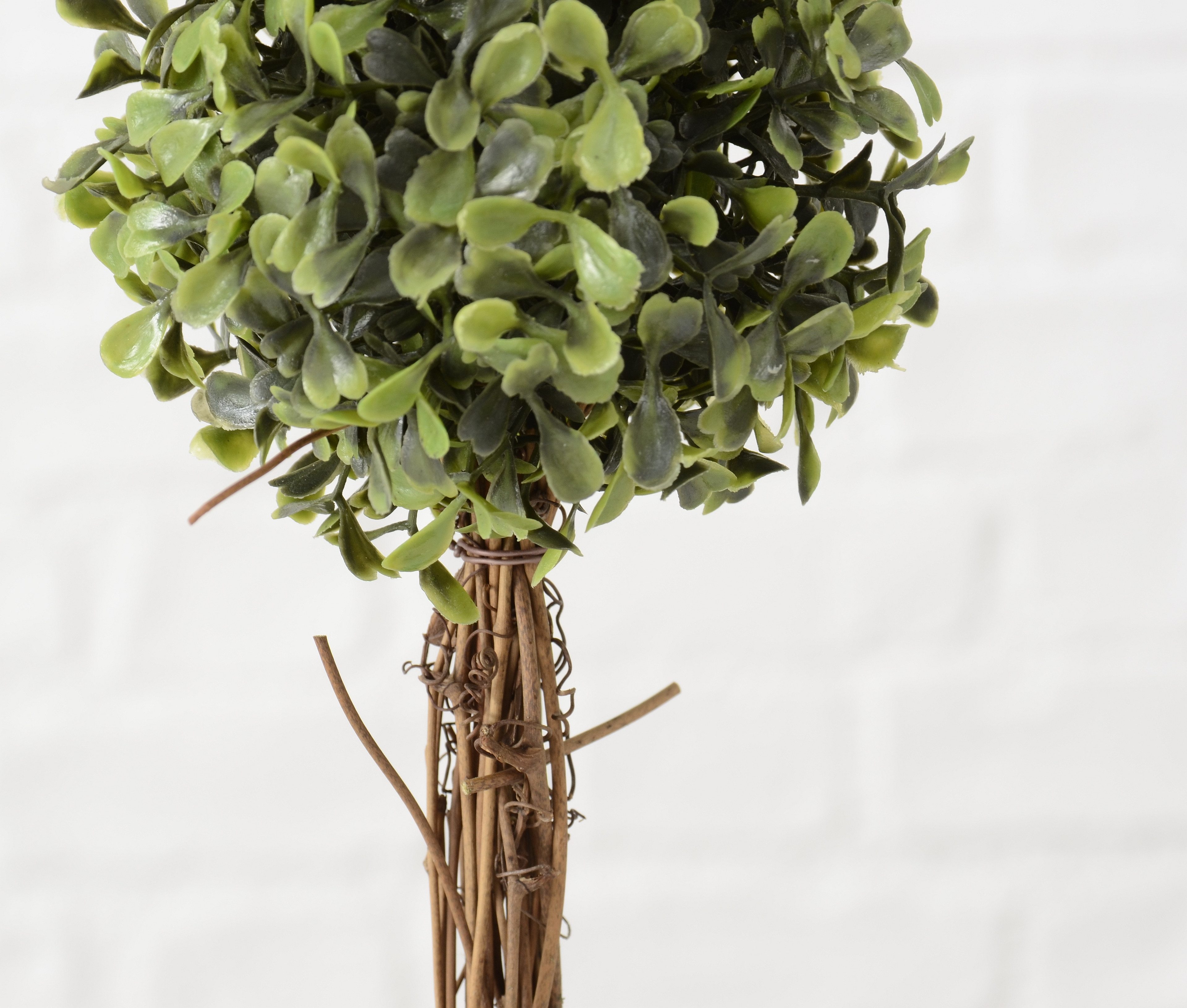 Kunstpflanze 2er Set künstliche Pflanzen im Zementtopf Höhe ca. 30cm mit Ec günstig online kaufen