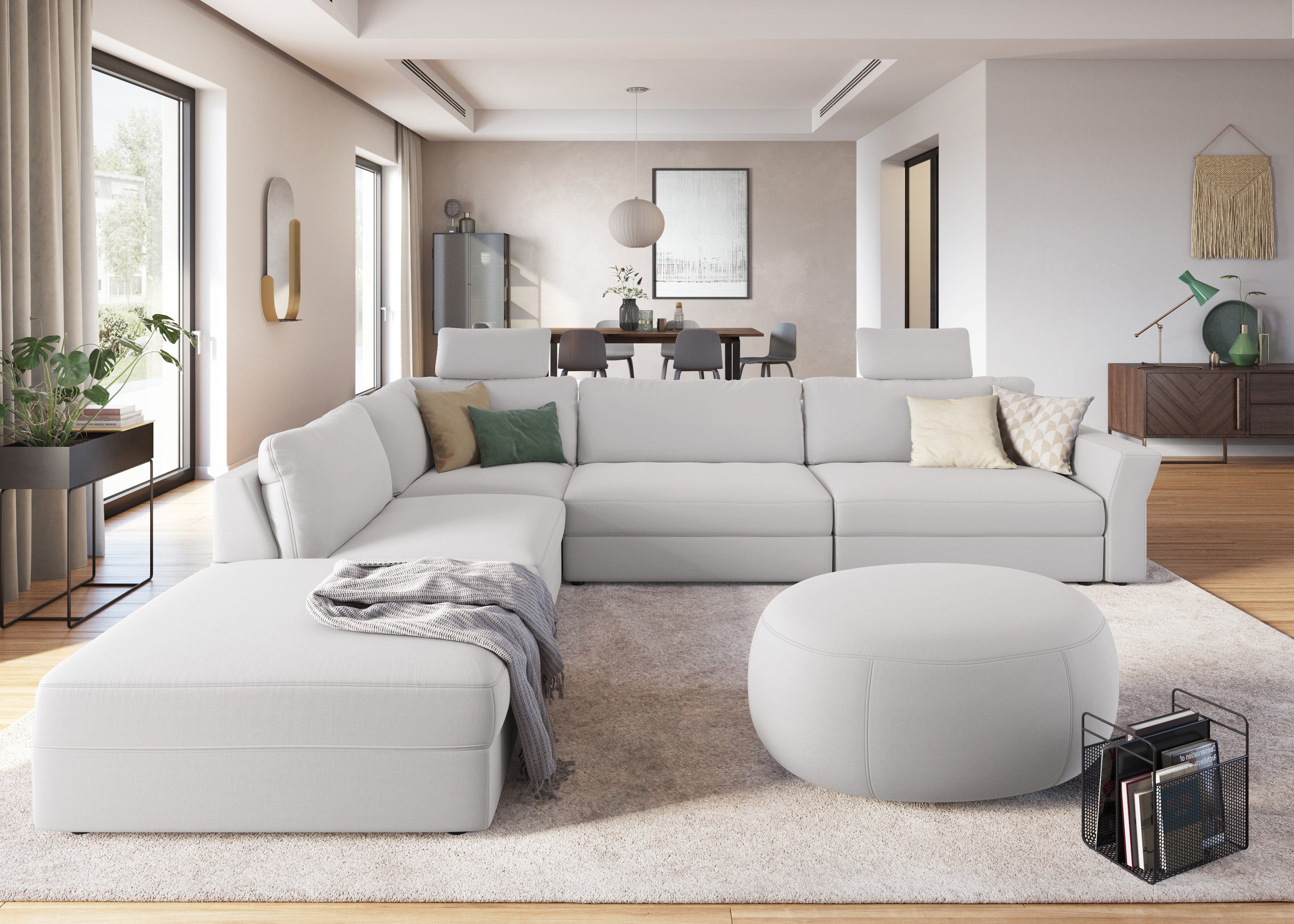 sit&more Ecksofa "Cadabra L-Form" Breite 356 cm, mit Sitztiefenverstellung günstig online kaufen