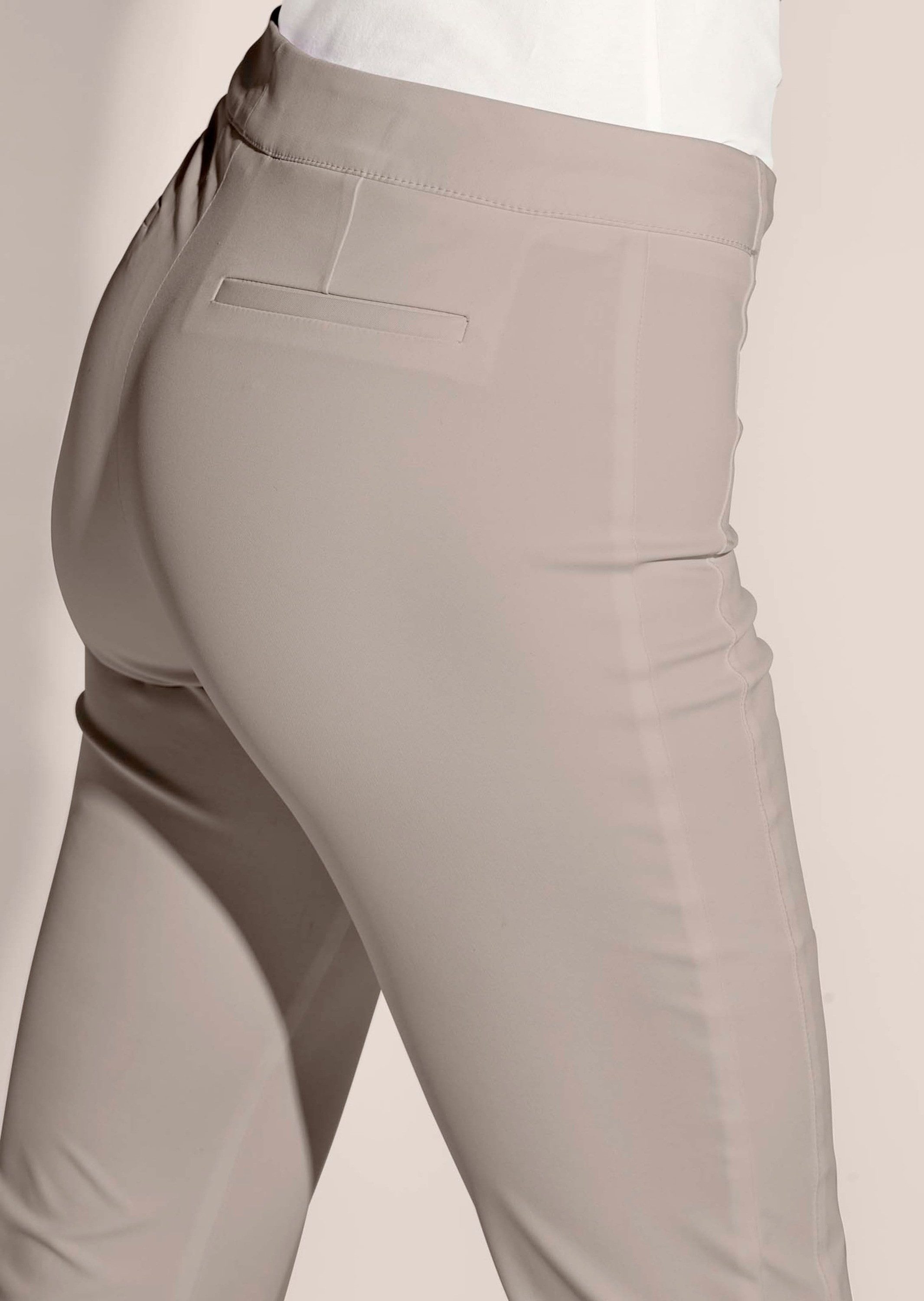 MADELEINE Stoffhose Schlanke Stretch-Hose mit Vichy-Karo Stoffhose in Knöchellänge und ohne Taschen – Bild 4 von 5
