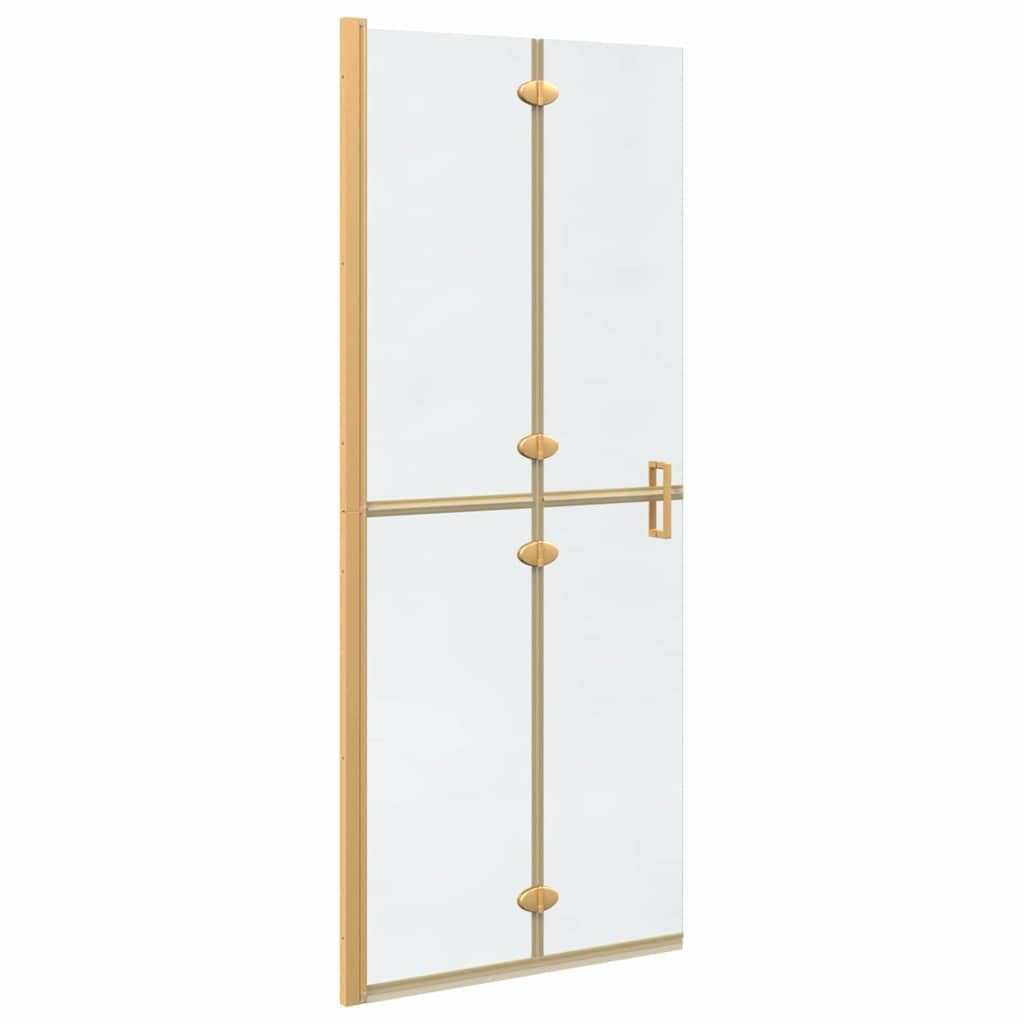 vidaXL Duschwand Walk-In Duschwand Gold 80 x 6,5 x 190 cm, (1 tlg)