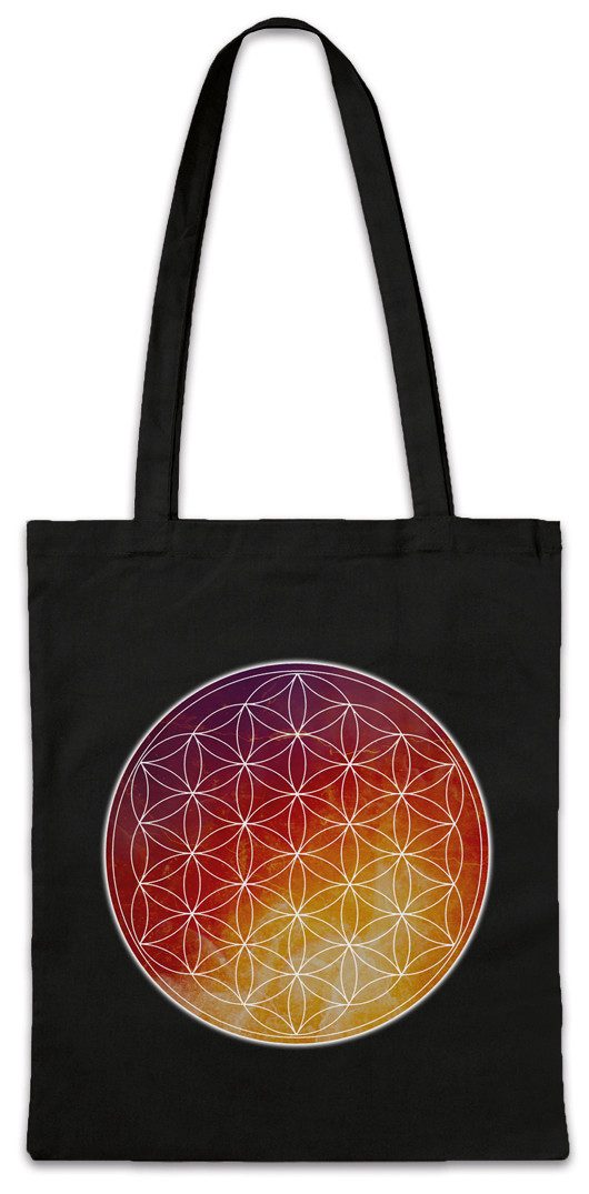 Beuteltasche Lifeflower Logo Stofftasche Blume Des Lebens Esoterik New Age Mandala
