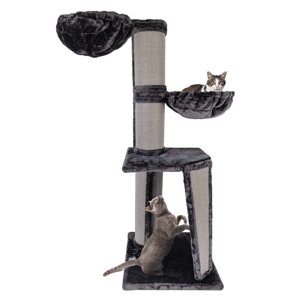 Canadian Cat Company Kratzbaum Regina XL, Kratzstamm für Katzen, anthrazit, ca. 60 x 60 x 165 cm