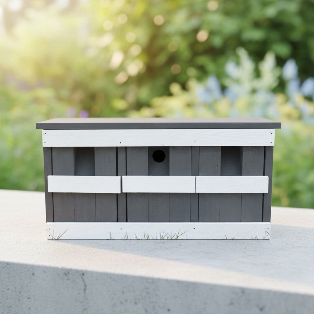 Melko Nistkasten Nisthöhle 3 Nistkammern Vogelhaus Spatzenhaus Spatzenvilla günstig online kaufen