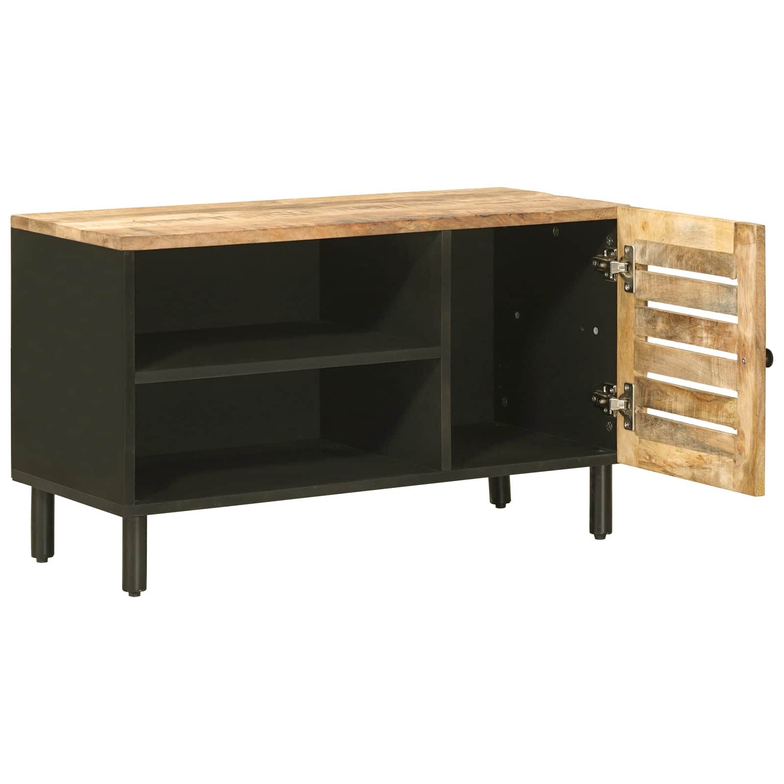 vidaXL Schranksystem Stauraumschränke Natur 80 x 33 x 46 cm Massivholz (1-St)