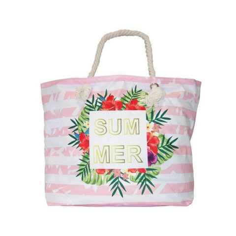 Antonio Strandtasche Strandtasche Tasche Motiv Summer Tropic Art: Nr. 78 - Summer - Rosa