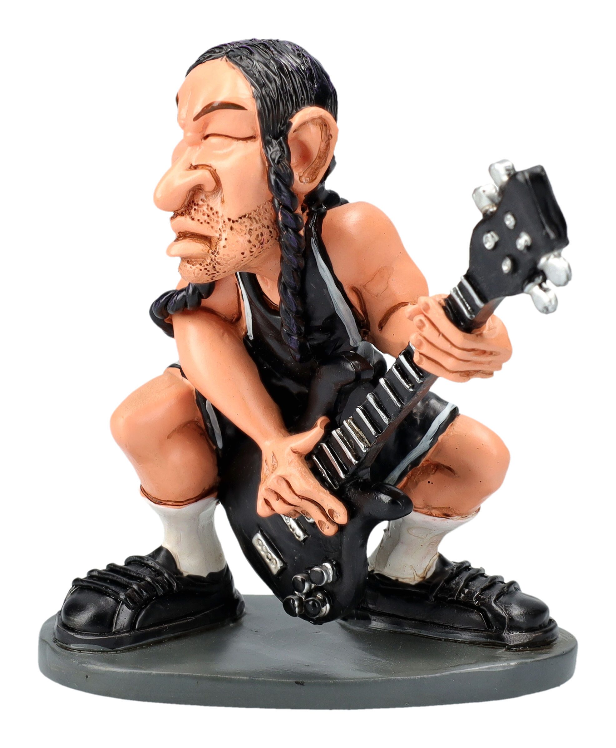 Dekofigur Lustige Rockstar Figur - Bassist Robert Gitarrist Rocker Musiker Deko