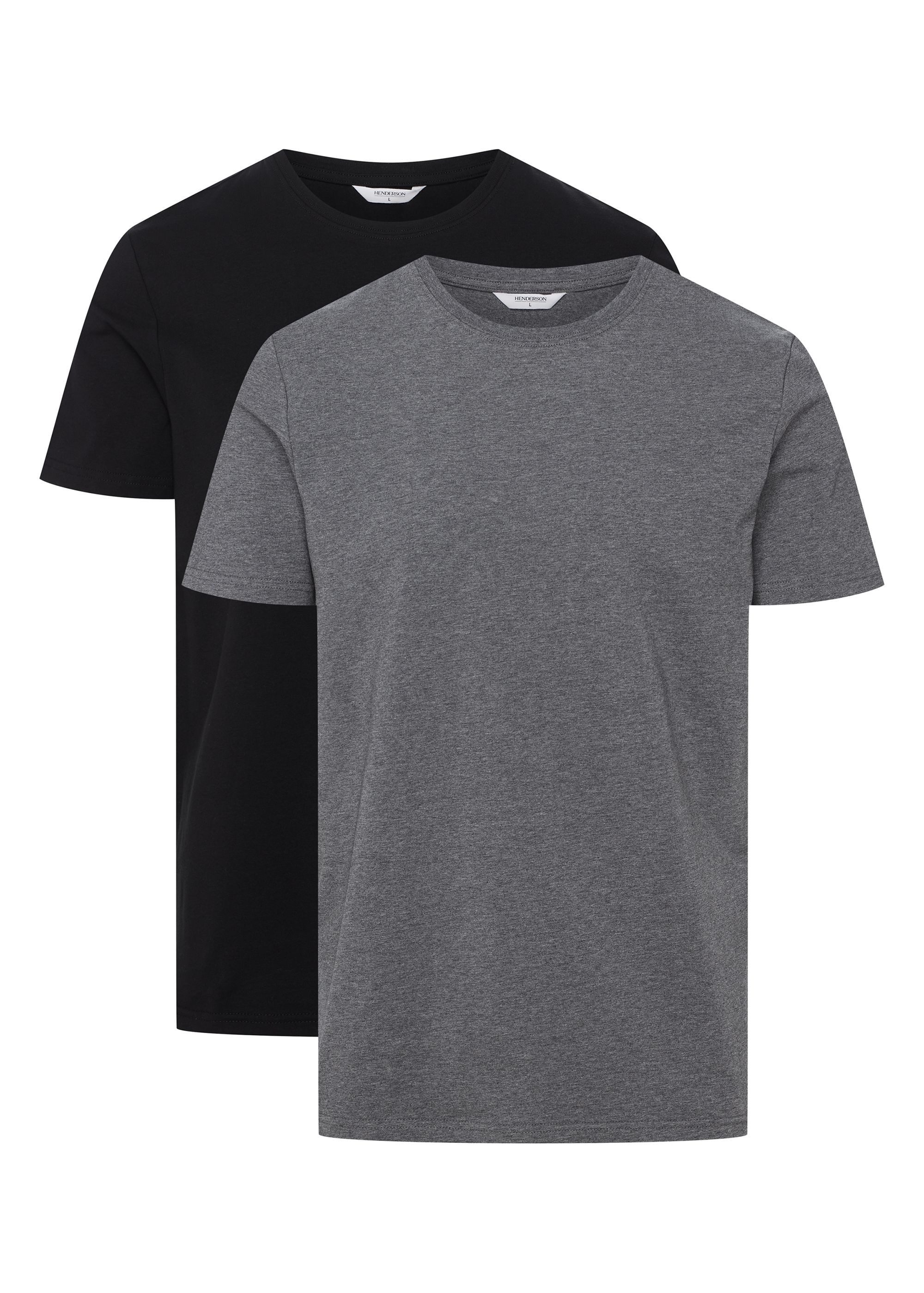 Henderson T-Shirt Elastisches Rundhals-T-Shirt im 2er-Pack, Move (2-tlg., 2er-Pack)