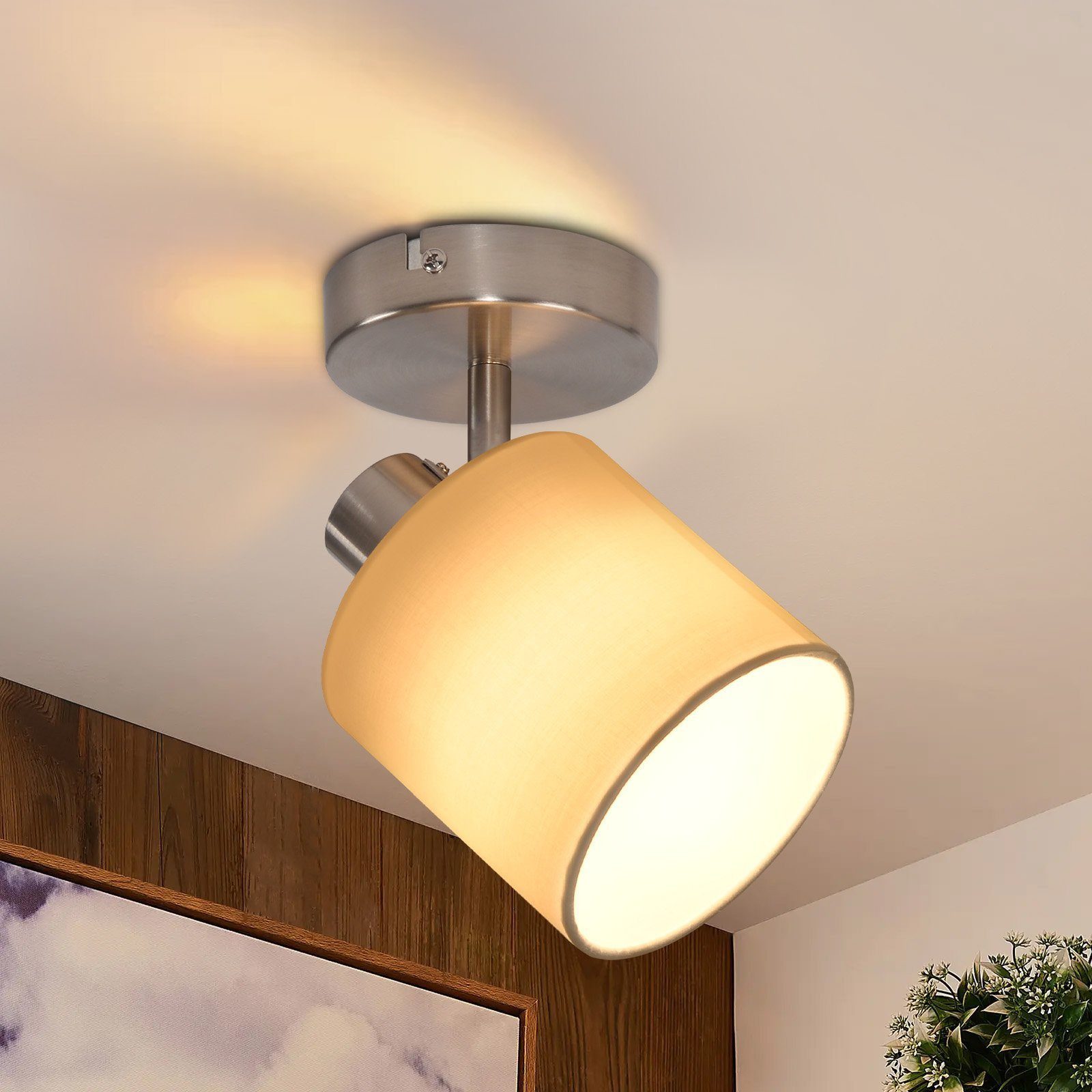 ZMH Deckenstrahler Deckenleuchte Vintage Schwenkbar 350° günstig online kaufen