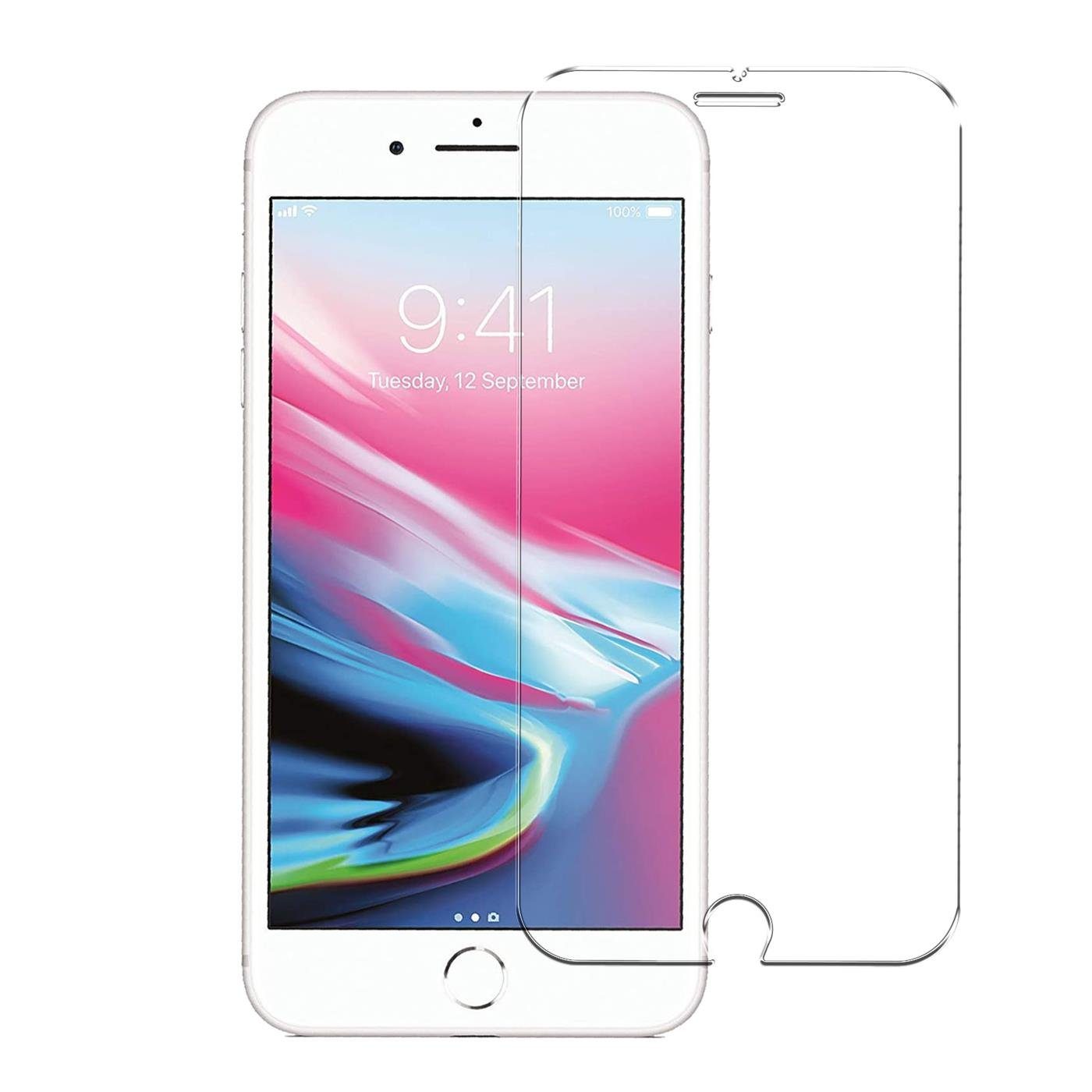 CoolGadget Schutzfolie Panzerfolie für Apple iPhone 7 / 8 / SE 2020 2022, (9H Härtegrad, 2x Schutzglas, 1xReinigungset), Displayfolie Schutzfolie 2 Stück für iPhone SE 2. 3. Gen. Glas Folie