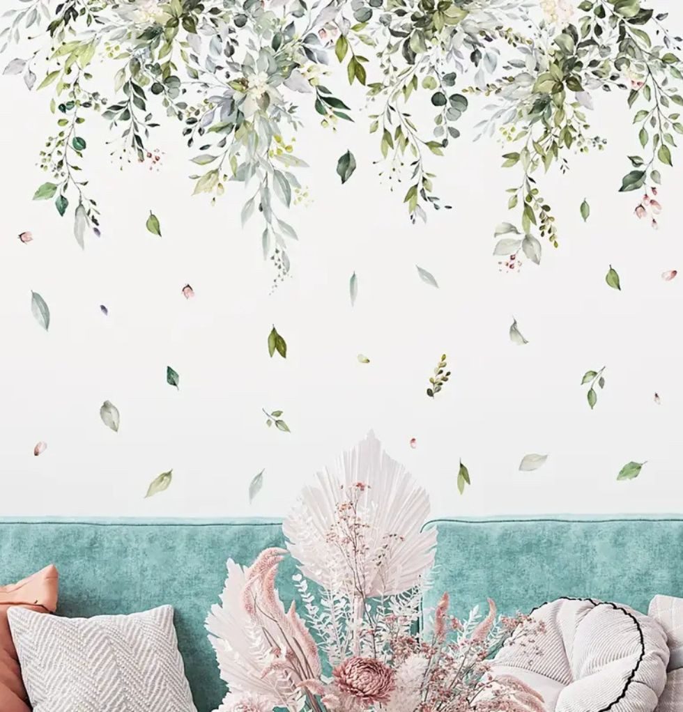 Montegoni Wandsticker Wandtattoo Blätter & Ranken 90×30 cm – Natur Design f günstig online kaufen